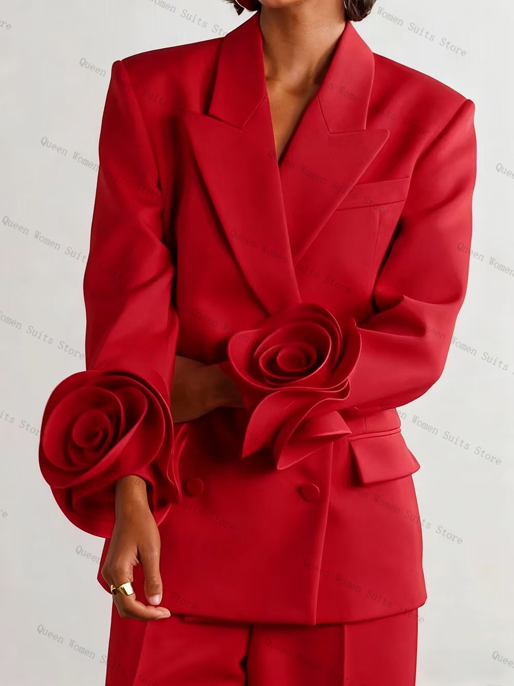 Luxury Red Women Suit Set 2 Pc - Women Formal Wear For Party review and price