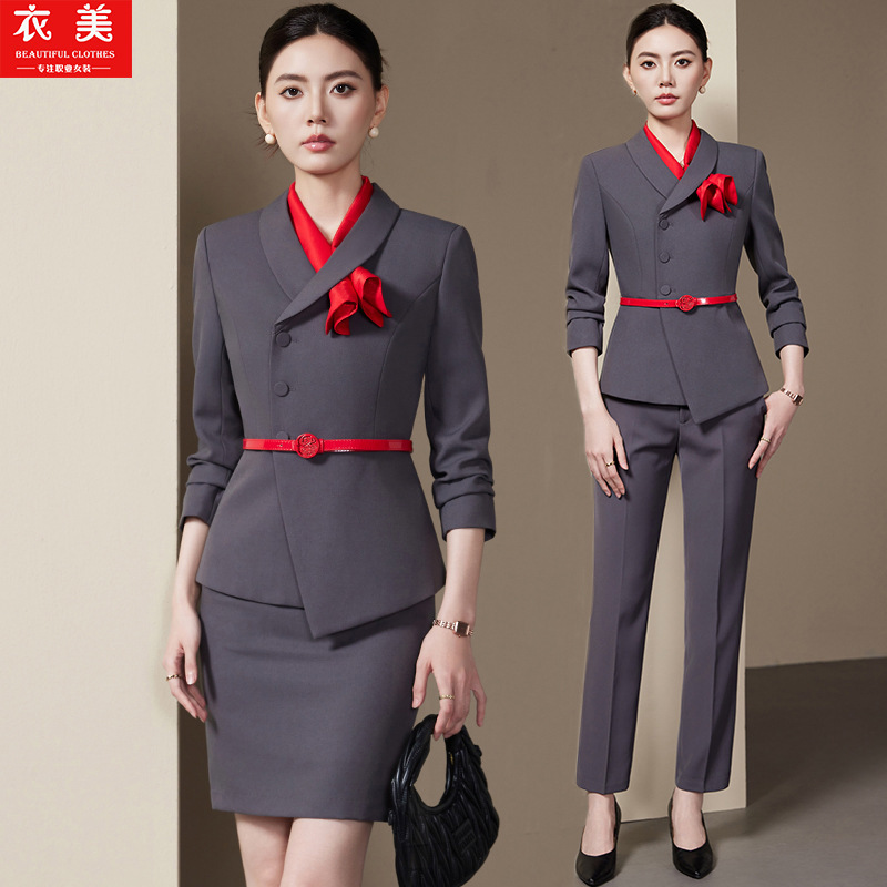 Gray Women's Suit Set2025New F - Women Formal Wear Store review and price