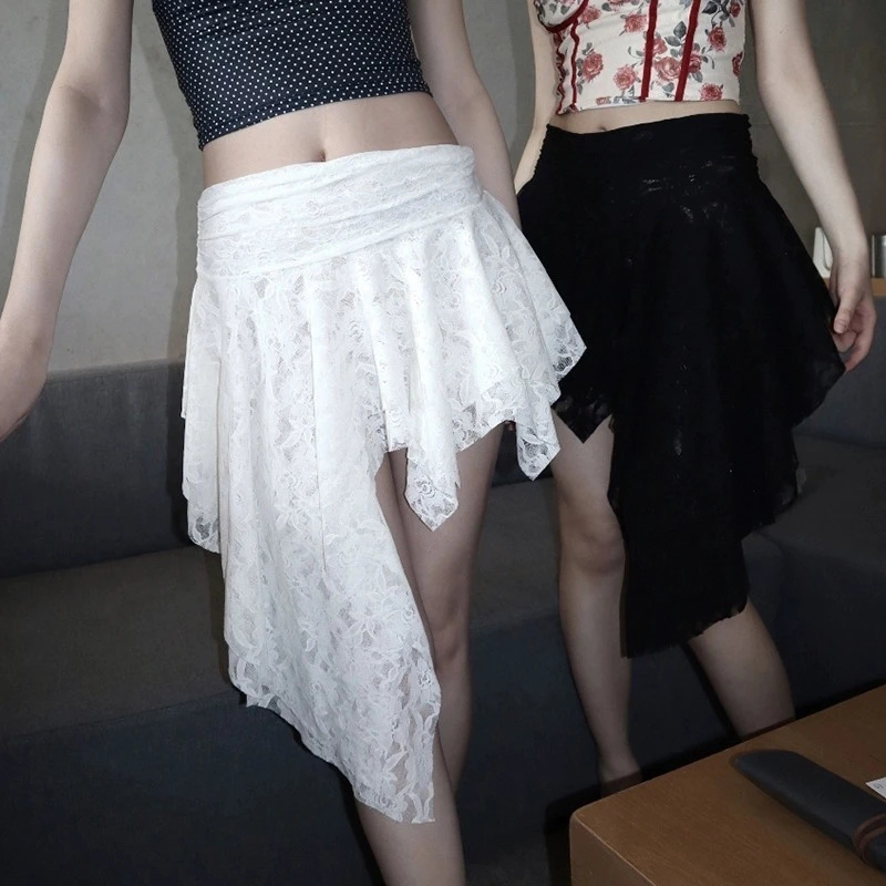 Rose Crochet Lace Asymmetric M - Women Formal Wear Look review and price