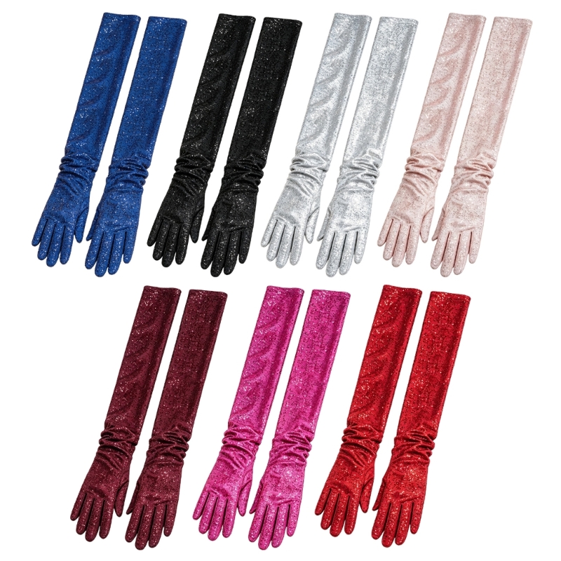 Long Formal Gloves with Sequin - Women Formal Wear Look review and price